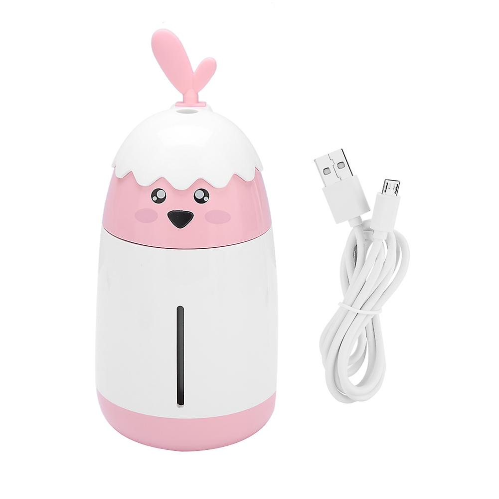 200mL Anti Dry Cute Mini USB Humidifier Portable Car Office Air Moisturizing Diffuser(Pink)