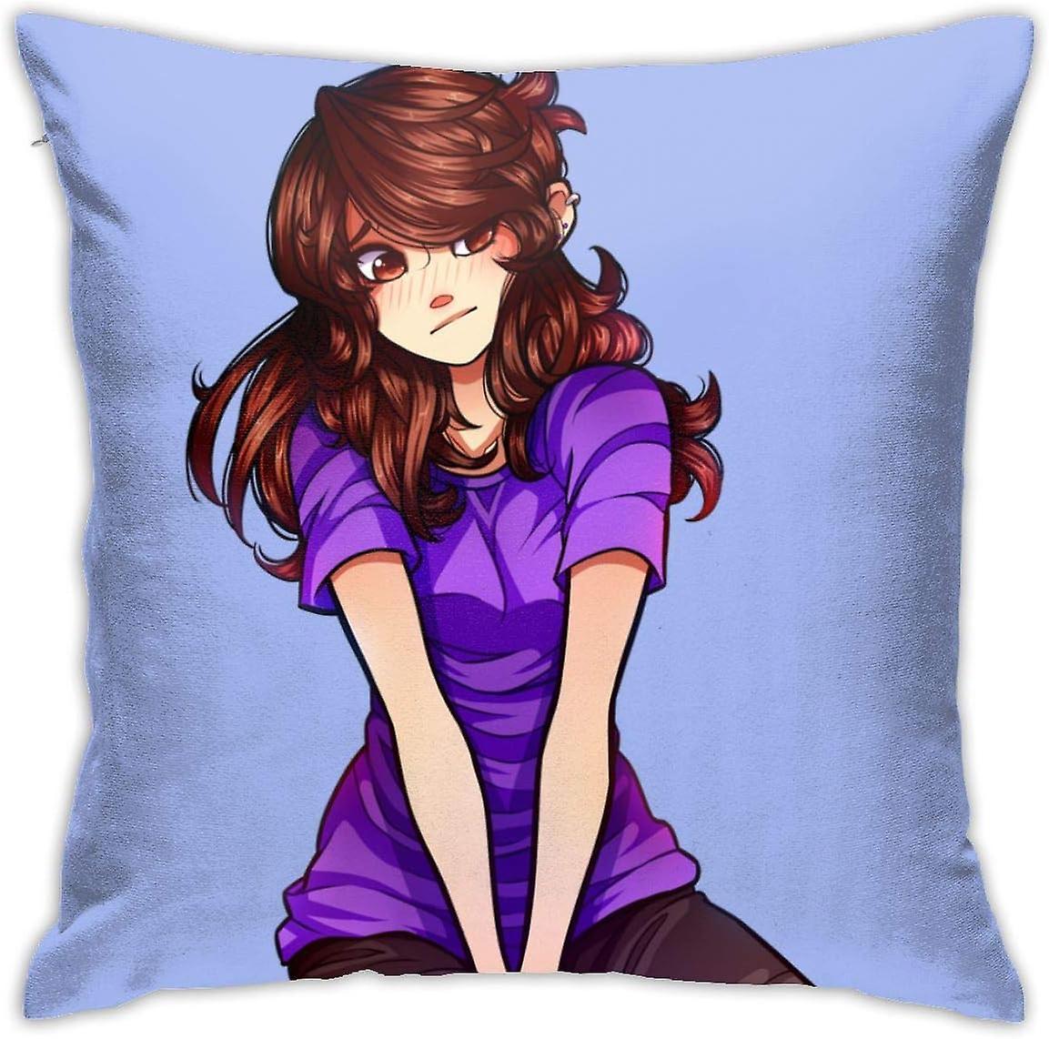 Jaiden Animations Federa Decorativa Quadrata Jaiden Animations Federa Multicolore per Impieghi Generali -s464