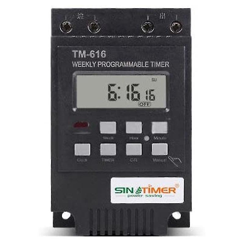 Tm616 30amp 4pins 7 Programmable Timer Din Rail Mount Timer Switch Digital Timer 110v Ac Programmable Timer Relay