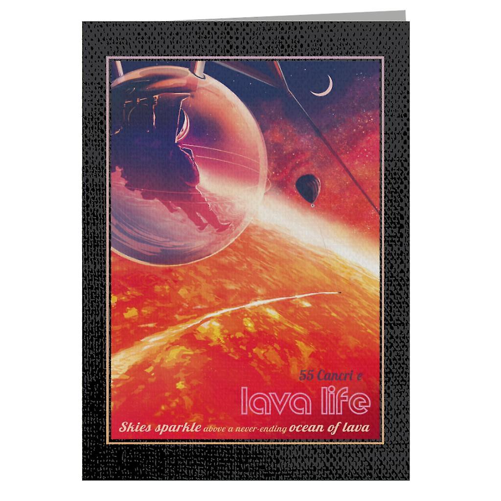 NASA 55 Cancri E Lava Life Greeting Card