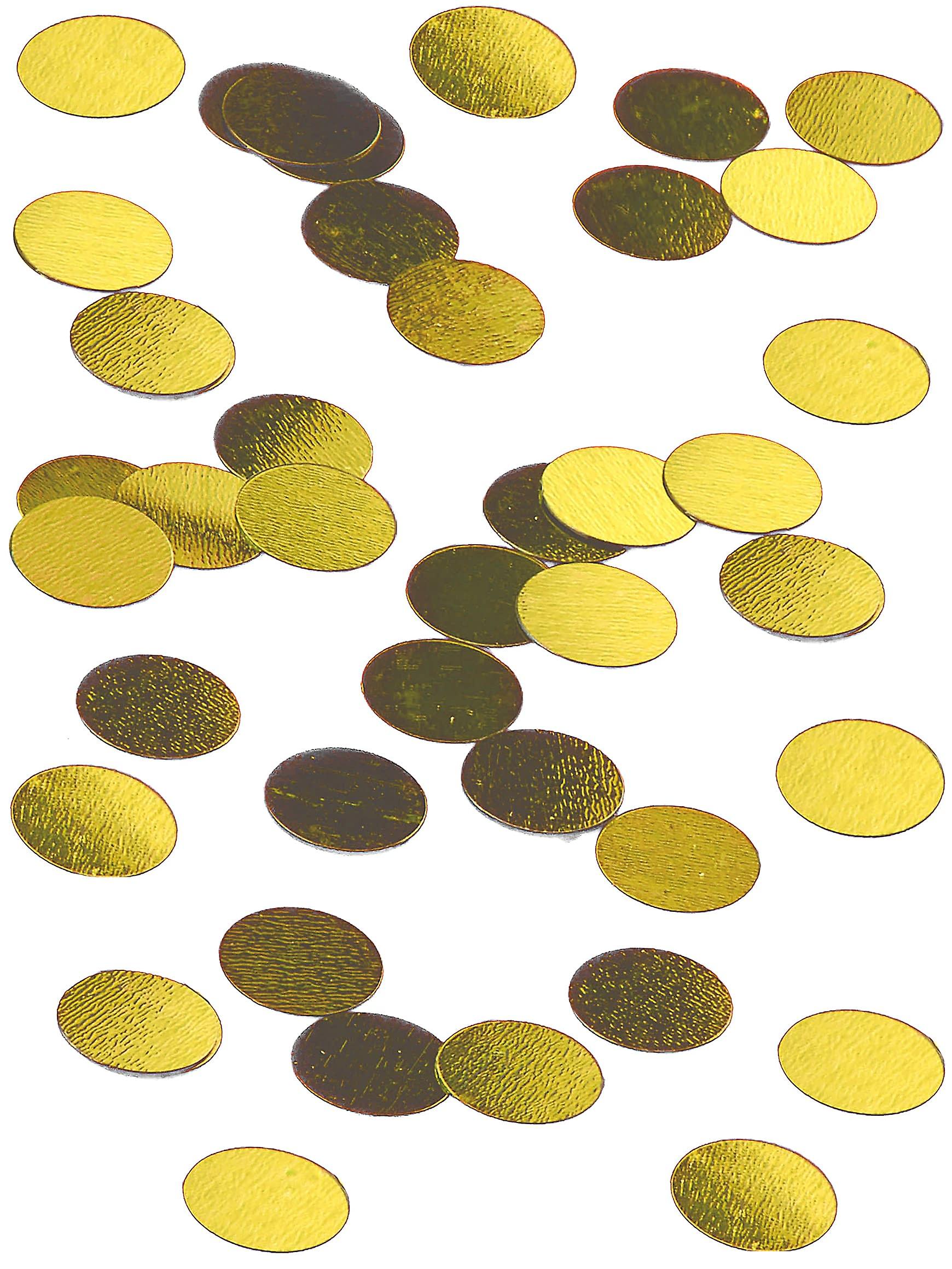 金色圆桌纸屑 1.2 厘米