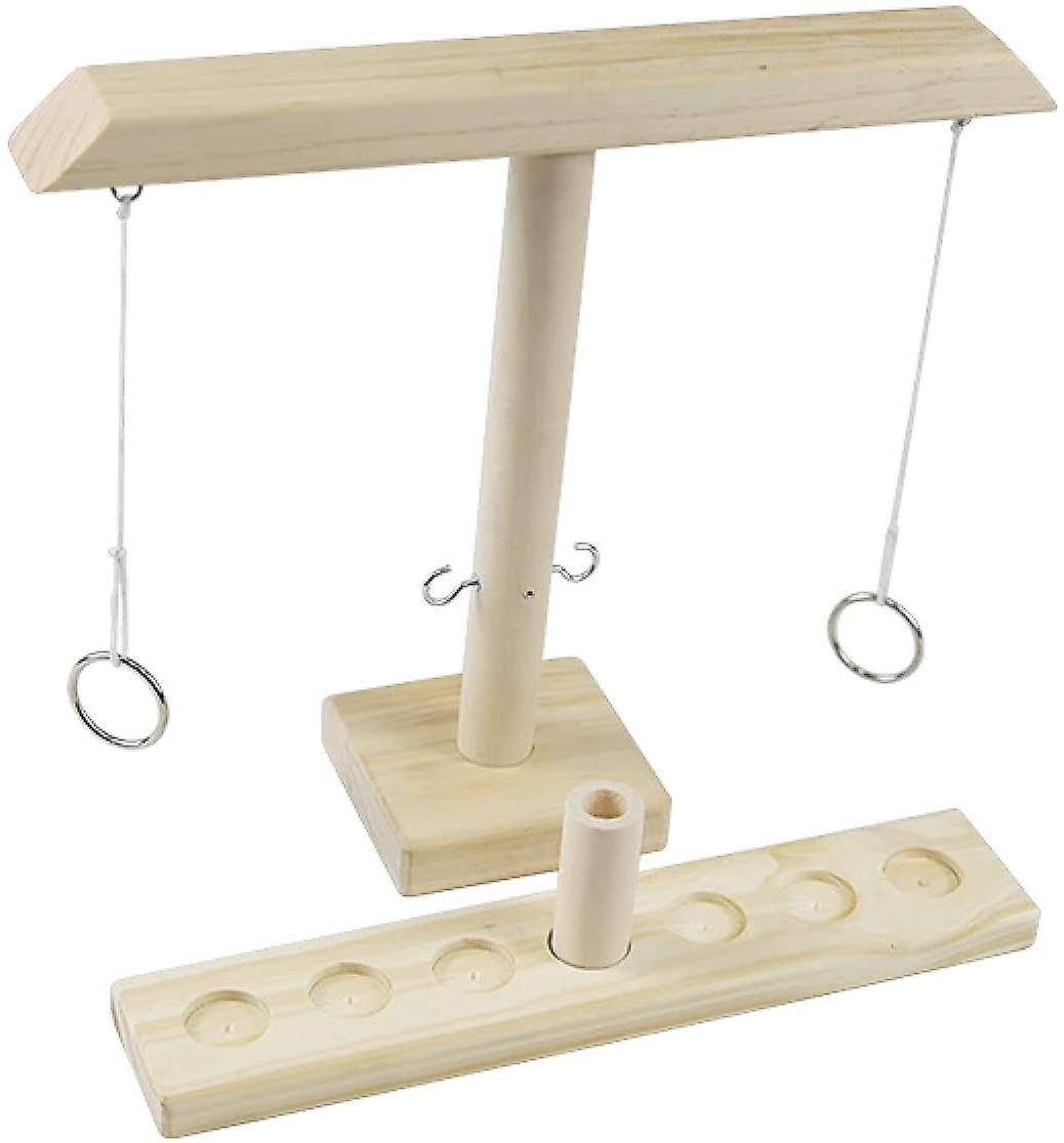 Hooks Ring Toss Game with Shot Ladder Bundle 2 Player C