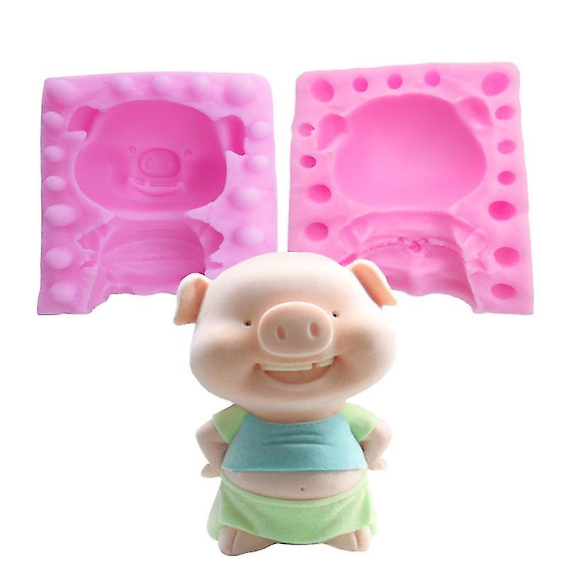 Stereo-toothed Pig Chocolate Mold - 1pc