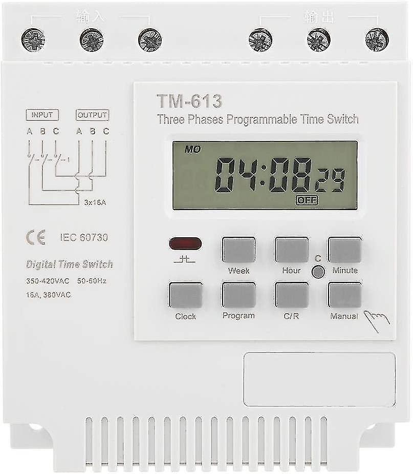 Three Phase 380V Intelligent Digital Cycle Programmable Power Timer Switch