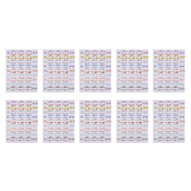 10pcs Essential Oil Bottle Decals