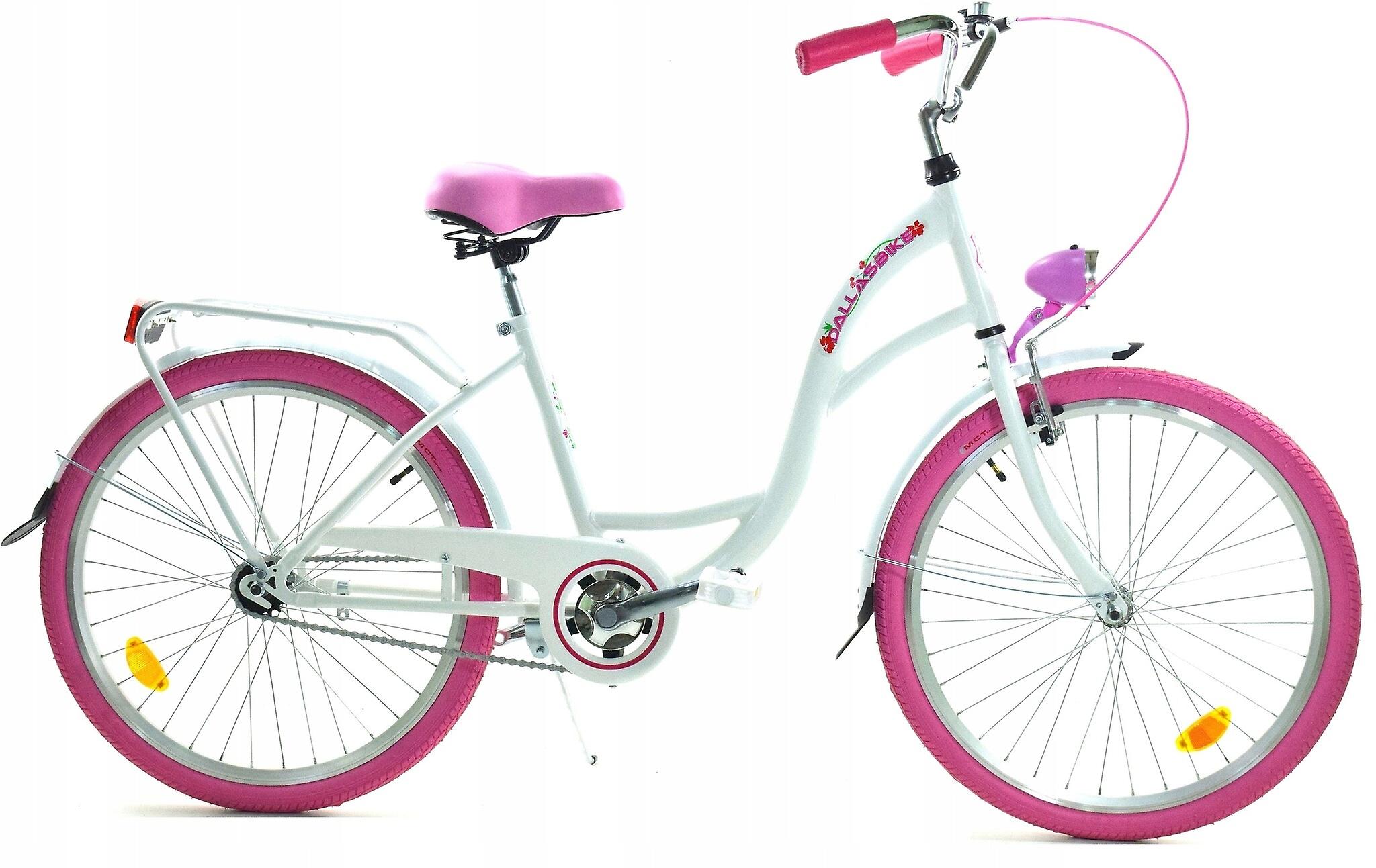 Bicicleta de menina - 24 polegadas - muito robusta - rosa branco