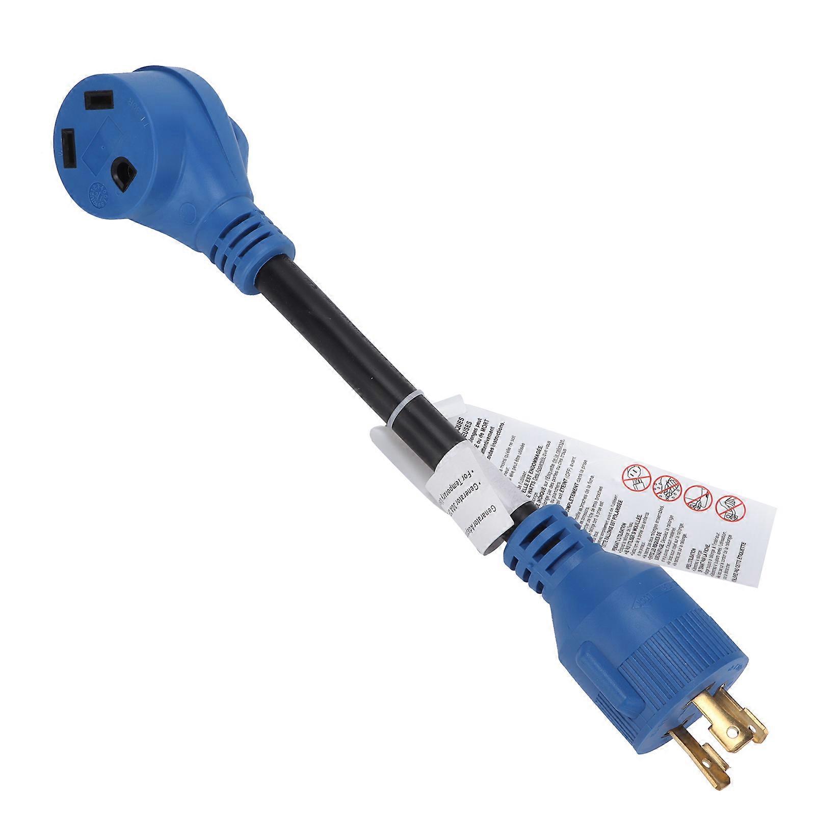 Portable RV Power Adapter Conversion Cable 30A to 30A 125V 10awg 3 Cord for Charging Vehicles