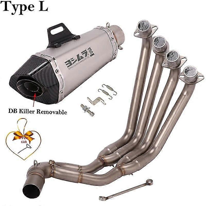 unique pipeVoll system fr Honda Cbr650R Cbr650F CB650R CB650F Motorrad Voll auspuff modifizieren Front Link Pipe und Carbon Schall dmpfer DB Killer