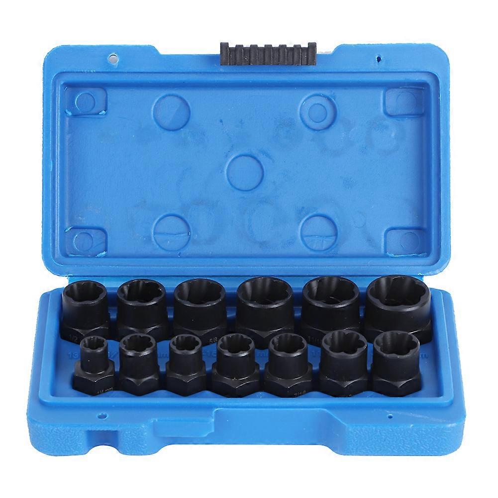 13pcs/set Impact Bolt Nut Removal Extractor Socket Tool Kit For Wrench Pliers