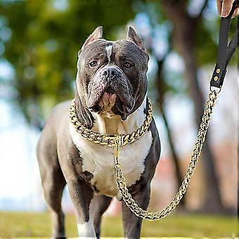 Jianghuo Edelstahl Metall Hund Halsband Gold Zubehr Kette Haustier  Training Leine fr mittlere groe Hunde Pitbull Franzsische Bulldogge |  Fruugo AT