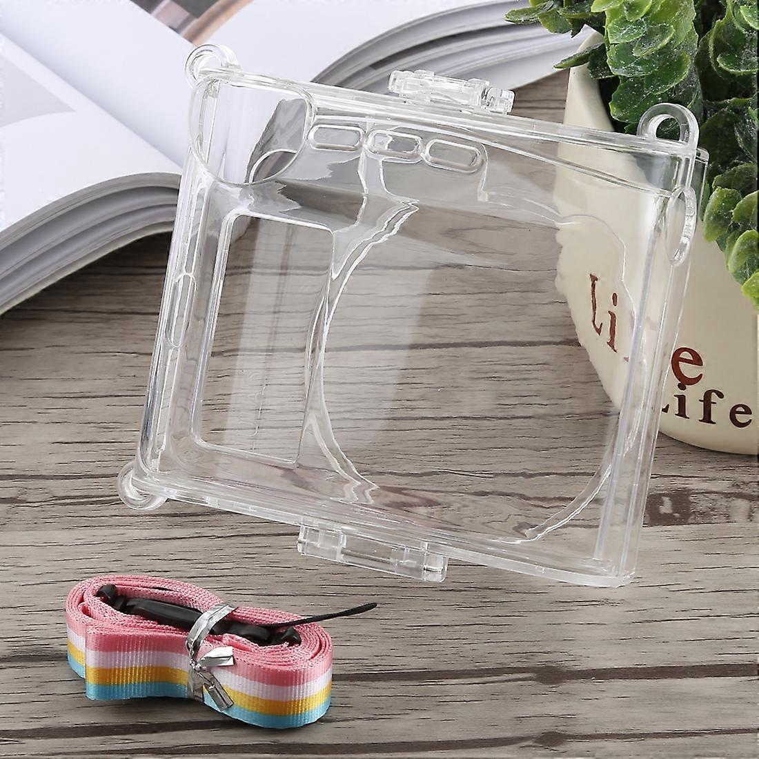Crystal Shell Case with Strap for FUJIFILM instax mini 90