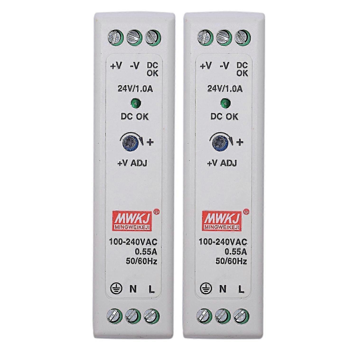 2x Mdr-20 24v 20w Din Rail Ac- Driver Regulator