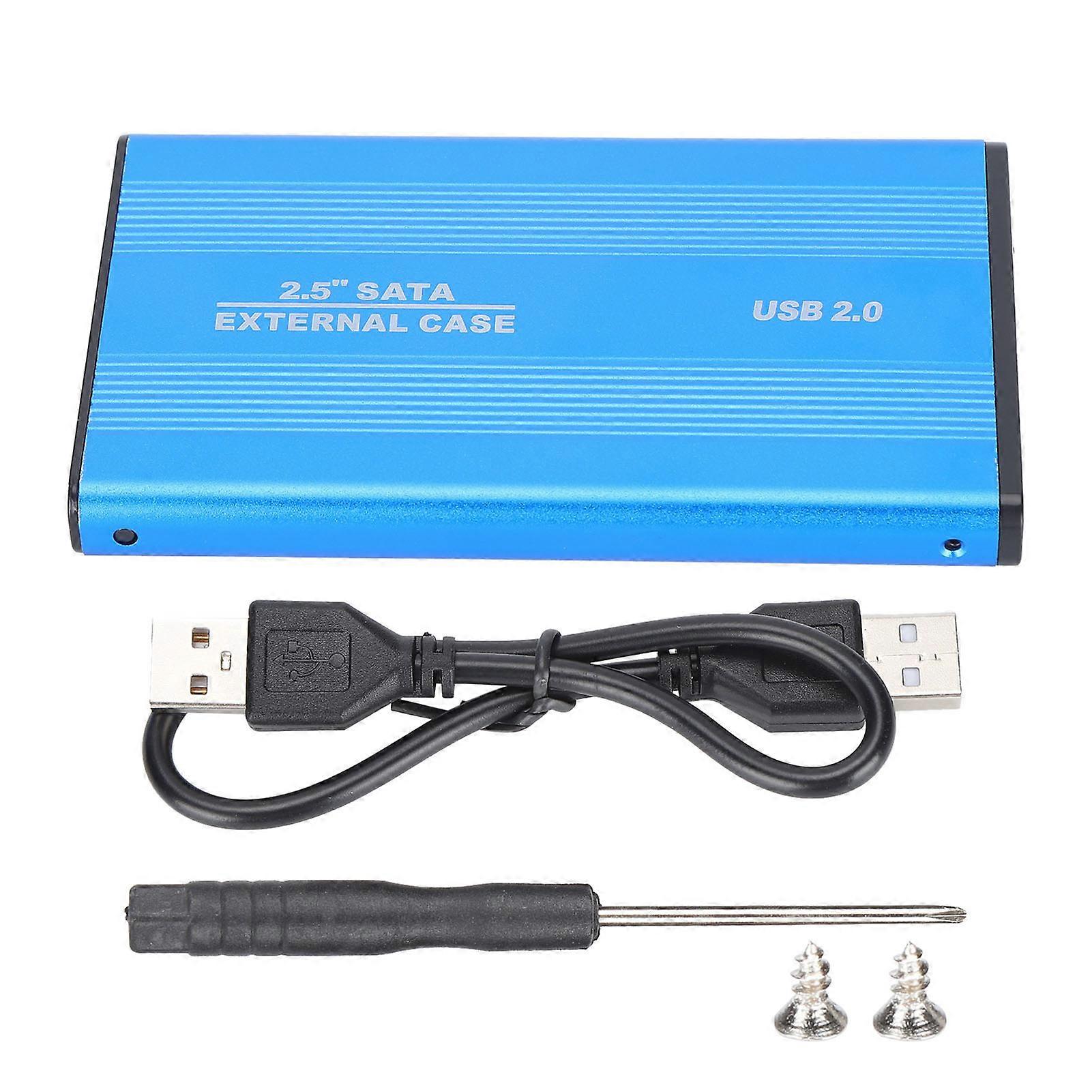 HDD Enclosure Plug Play 3TB USB2.0 SSD Hard Disk Box for OS X Laptops External Data Storage