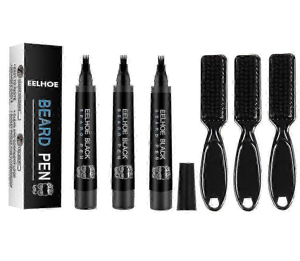 Eelhoe Bartfüllstift Kit Wasserdichter Bartstift Bartstift Bartstift Bartform Stift -3320623976504