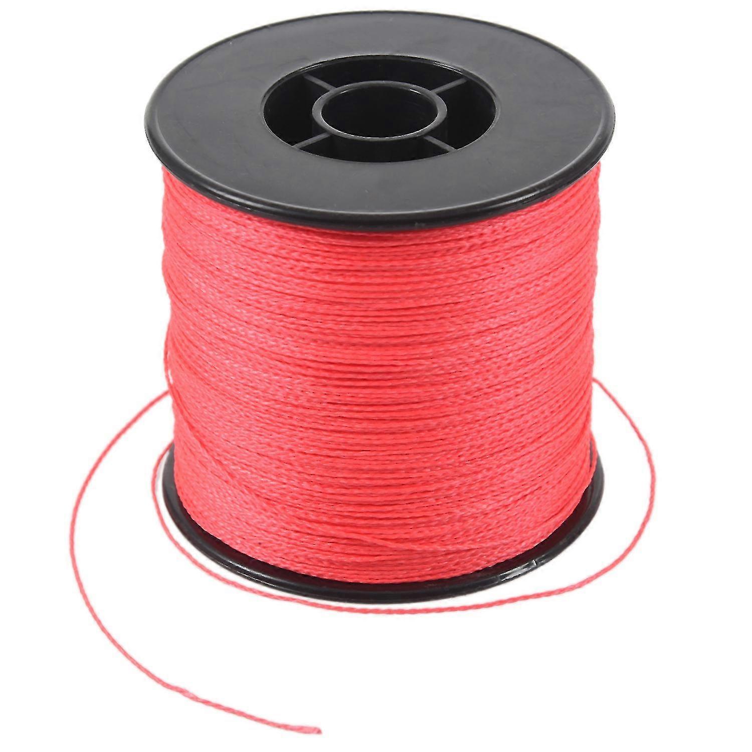 500m 100lb 0.5mm Super Strong flettet Fiske Line Pe 4 Tråder Farge: rød