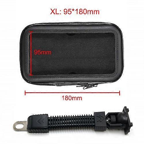 Mobile Phone Stands Untoom Motorcycle Phone Holder Moto Rear View Mirror Handlebar Stand Mount Scooter Motorbike Waterproof Bag Support Cell Phone