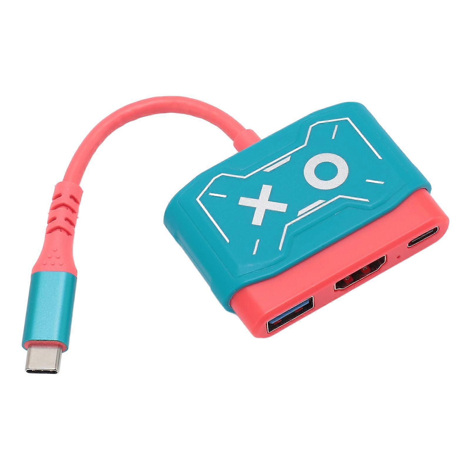 USB C to HD Multimedia Interface Adapter USB3.0 5GBps Data Transfer Multiport AV Converter for Switch for Android Phone