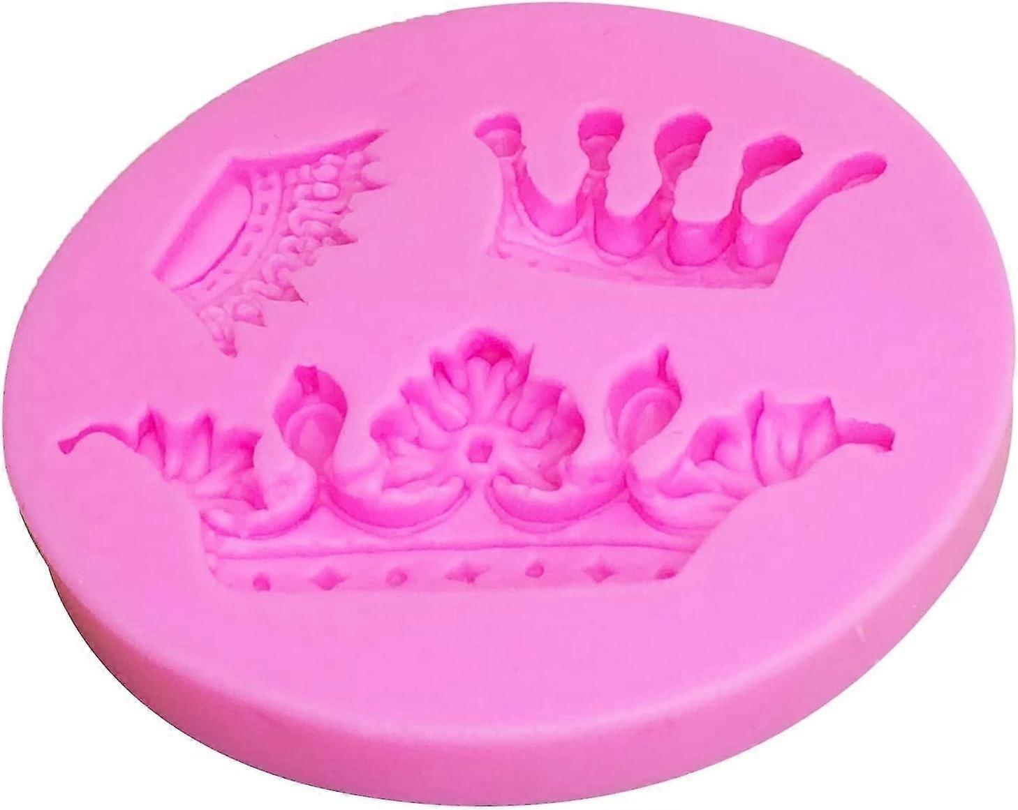 Small crown silicone mold baking