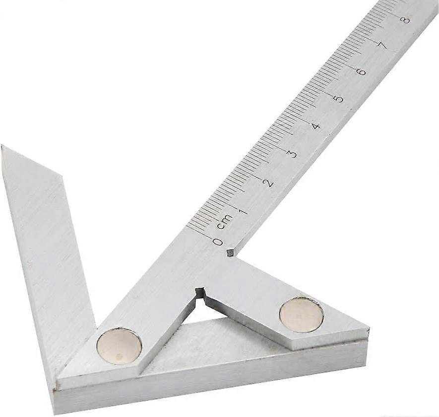 Industrial Precision Center Angle Gauge, Triangle Square Angle Ruler, 3.9 X 2.8 Vertical T-Shape Gauge - For 45/90 Degree Center Precision