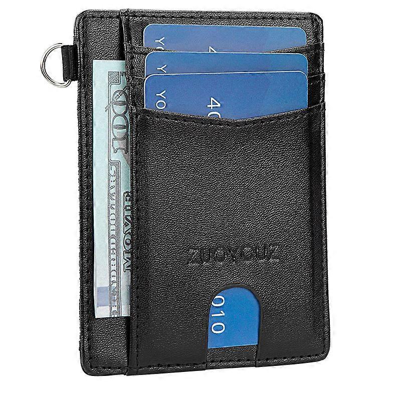 Id Card Set, Access Control Card Protection Case, Cow Belt, Gift Box, Zipper, Pu Large Capacity Custom Card Holder, Leather Card Holder