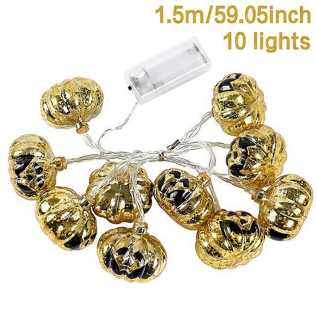 Halloween LED String Lights Glowing Pumpkin Ghost Garland Halloween Decoration for Home Bar Halloween Party Decor Supplies 2024
