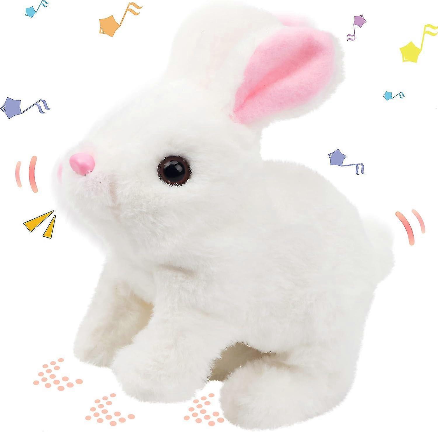 Conejo Saltarín Interactivo Mascota Electrónica Peluche Conejito Juguete  Con Sonidos Y Movimientos Animado Caminando Wiggle Ears Twitch Nariz  Regalo,