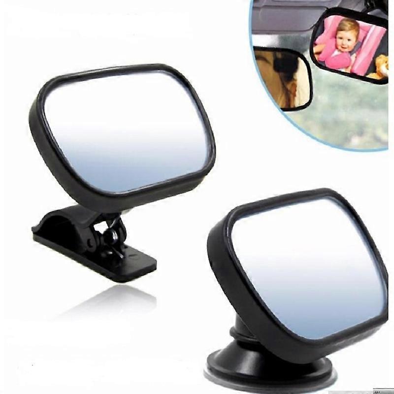 2 in 1 adjustable rear seat, baby view mirror, children's monitor, mini baby safety mirror