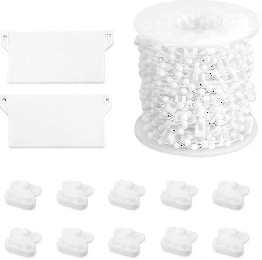 Rion Vertical Blinds Repair Kit, Vertical Blind Accessories, Low Weight Chain Connectors Replacement Kit For 127mm Slats - ZCL526