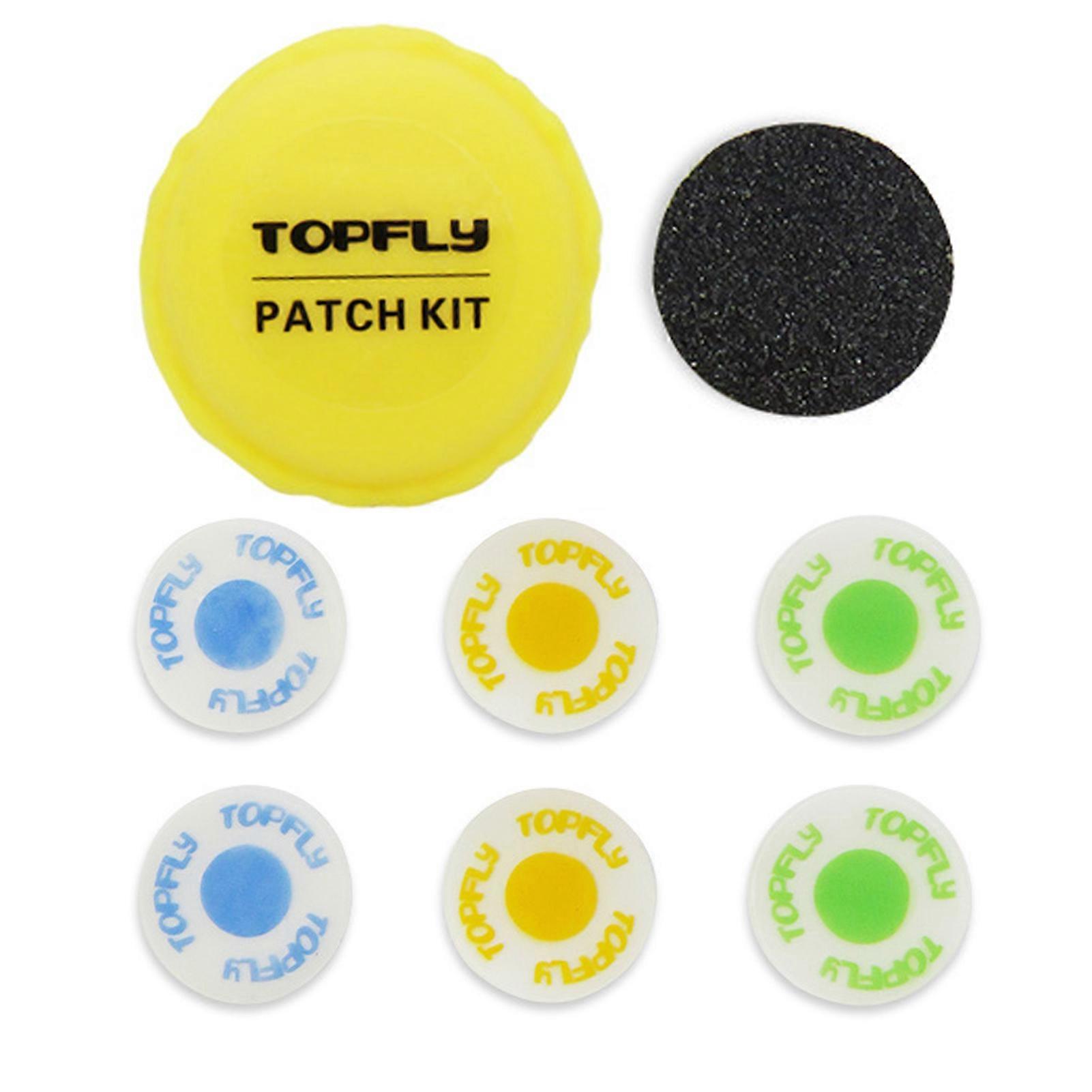 6Pcs Bicycle Inner Tire Patch Bike Tire Repair Kit with Storage Box Cycling Tire Repair Tool Glueless Patches for Road Mountain Bike
