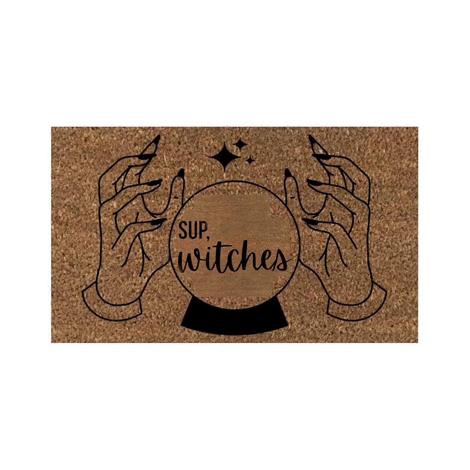Halloween Print Floormat Non-Slip Quick Drying Front Doormat for Home Bathroom