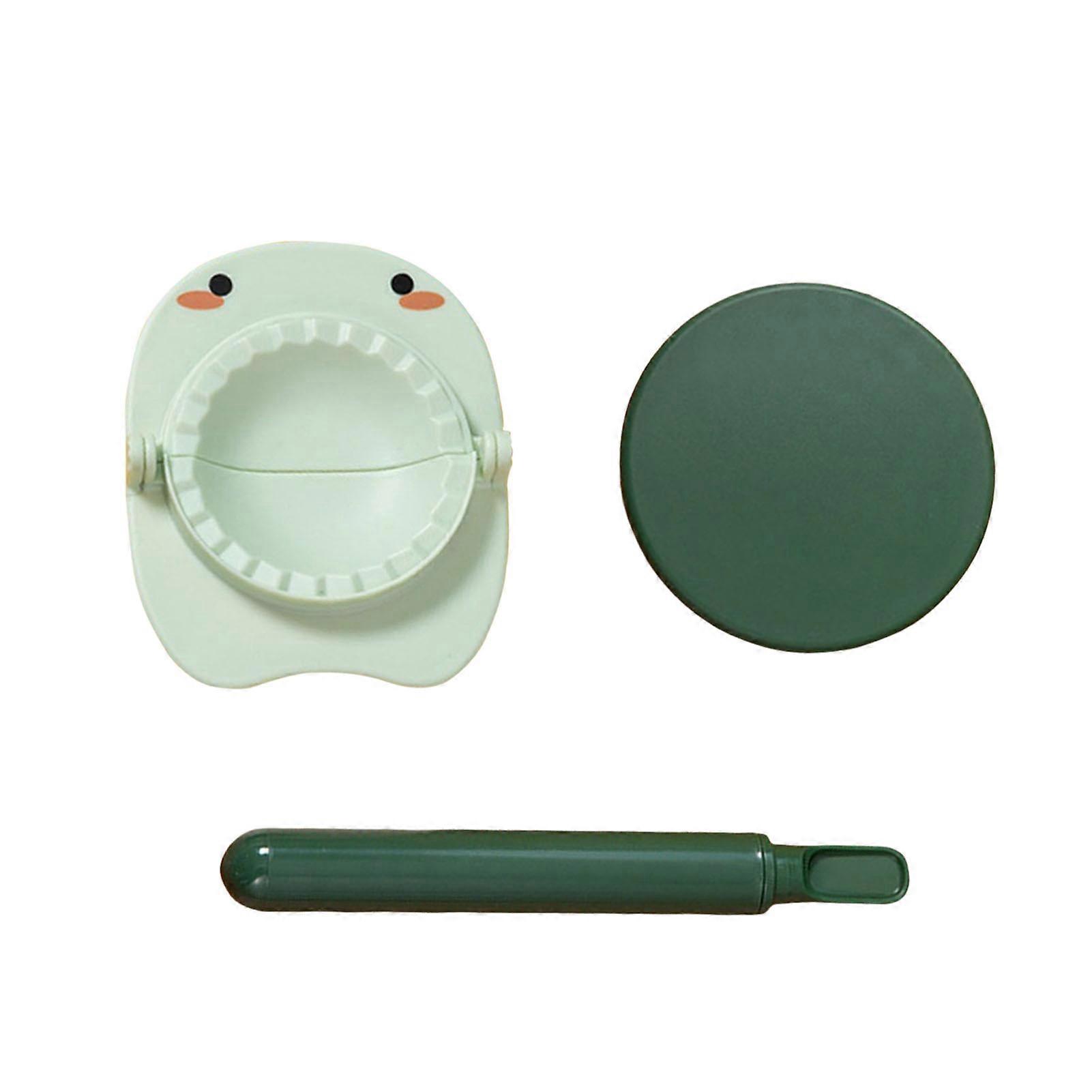 3PCS Manual Press Dumpling Maker Rounded Inner Recessed Design for Family Friends and Children