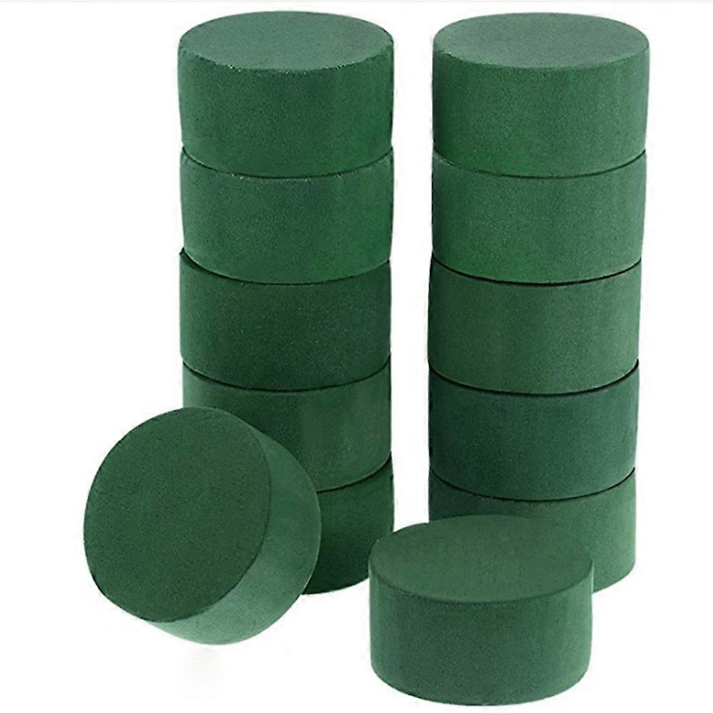 Round Floral Foam Blocks Large Wet Styrofoam Flower Arrangement Supply 12 pcs