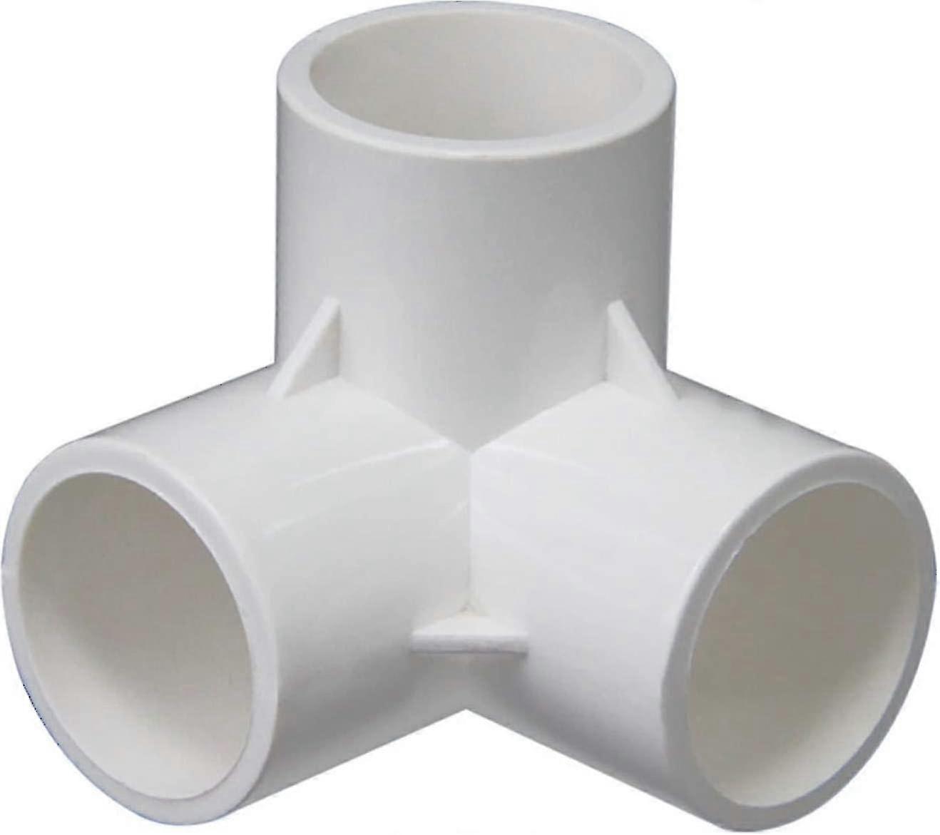 3-way Pvc Fitting, Pvc Pipe Connectors, Three-dimensional Fittings, Furniture Connectors, Greenhouse Frame (size: 32 Mm) Hy