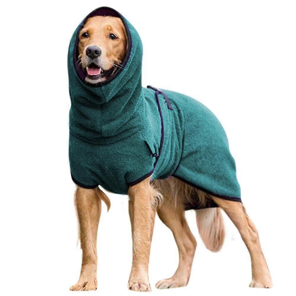 Pet Dog Clothes Towelling Drying Bathrobe Coat Puppy Warmer Apparel