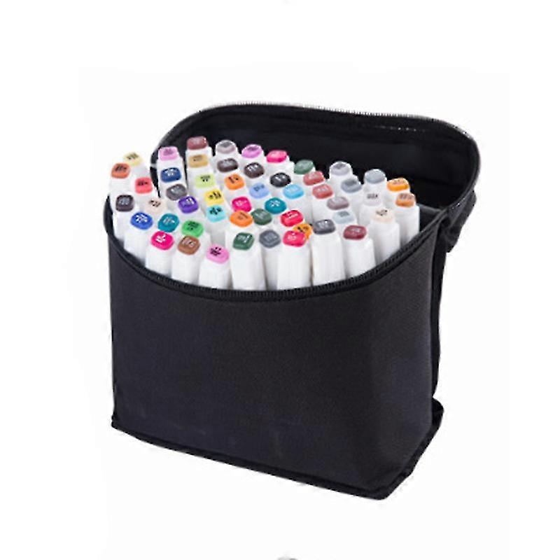 60 Colors Alcohol Brush Markers Double Head Marker Children's Stationery Set