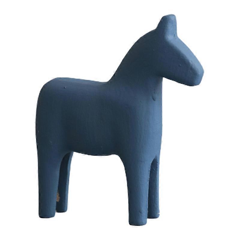 Decorative Minimalist Horse Figurine Wood Vivid Appearance Home Ornaments for Living Room KAESI