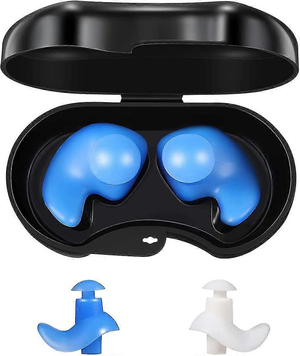 2 Pairs Waterproof Reusable Silicone Ear Plug