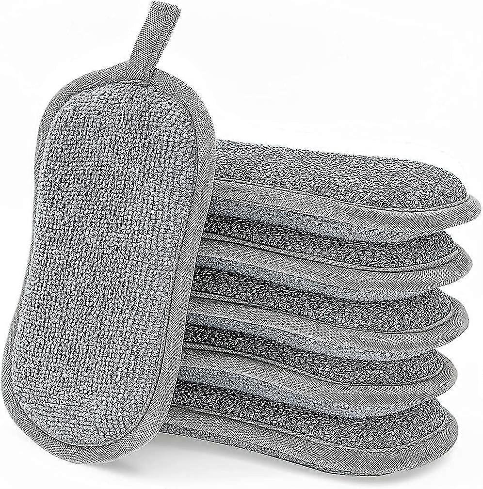 Washable Dishwashing Sponges,6 Double  sided