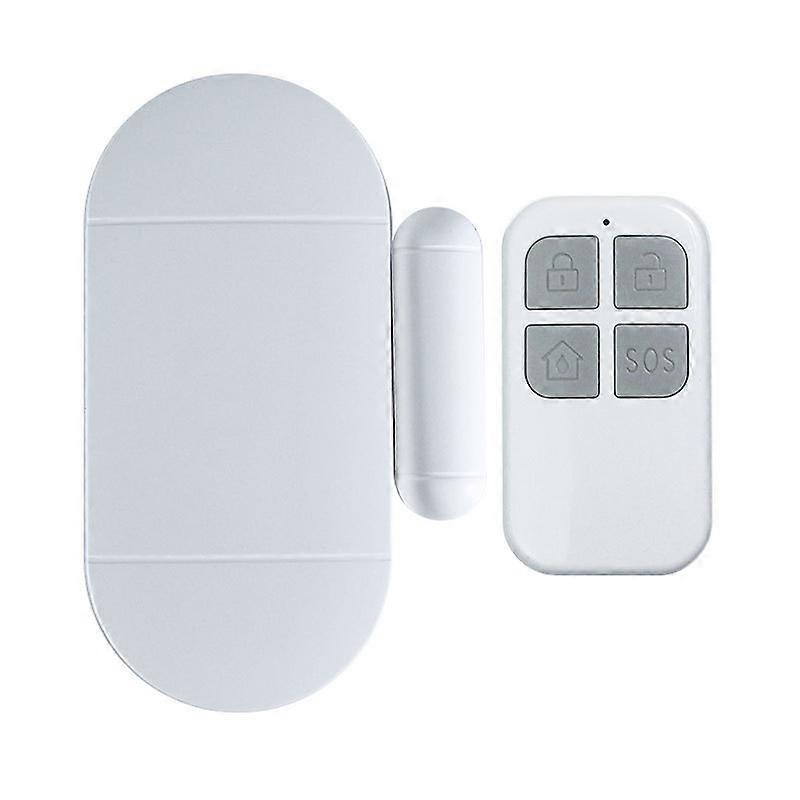 Home Alarm 2pcs Door and Window Alarm Wireless Magnetic Sensor with 2 Remote Controls for Home Security System Burglar Alarm Detector 130dB Siren with