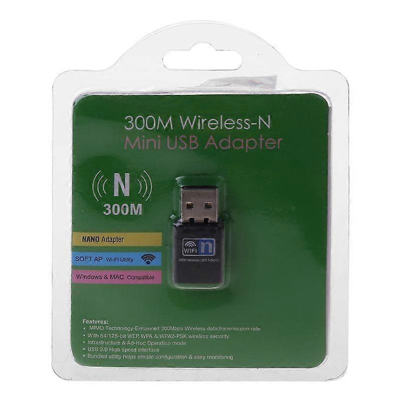 Hochgeschwindigkeits-USB-WLAN-Adapter - 2,4 G 300 Mbit / s Mini-WLAN-Netzwerkkarte RTL8192