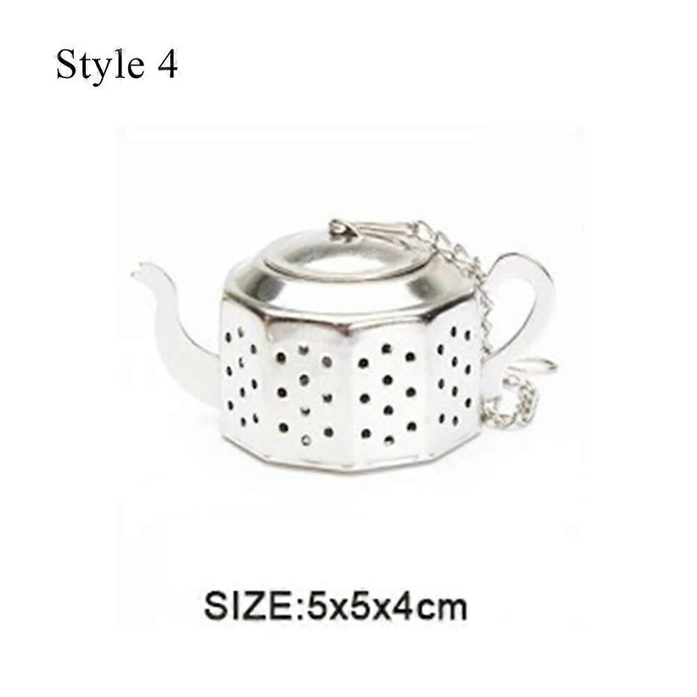Teesieb Teesieb Tee-Ei Blatt Tee Art Maker Sieb Leck Teekanne Werkzeug Gewürzblütenfilter mit Kette niedliche Küchenbar liefert