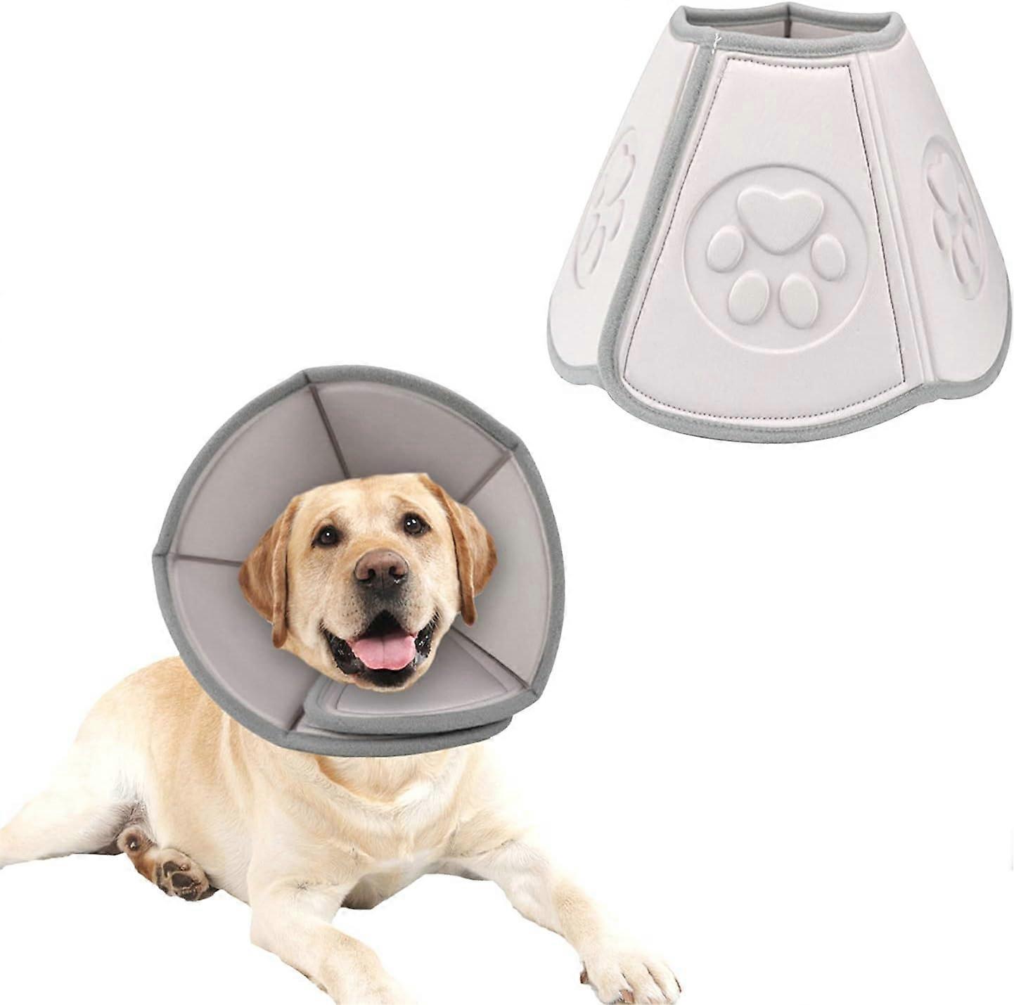 Adjustable Soft Cone Collar After Surgery,Neck Girth 15-20in