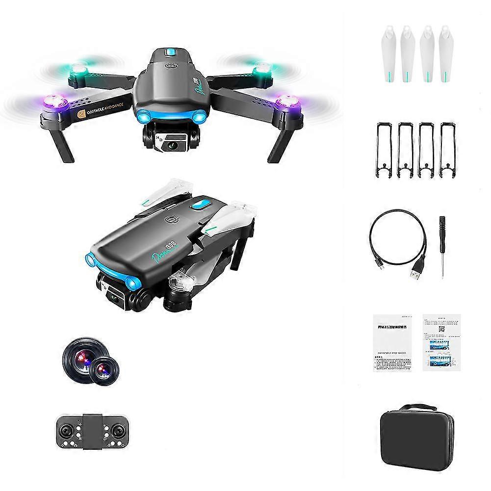 Foldable Aerial-drone With Colorful Lights Altitude Hold Quadcopters Camera Gifts For Kids Adults