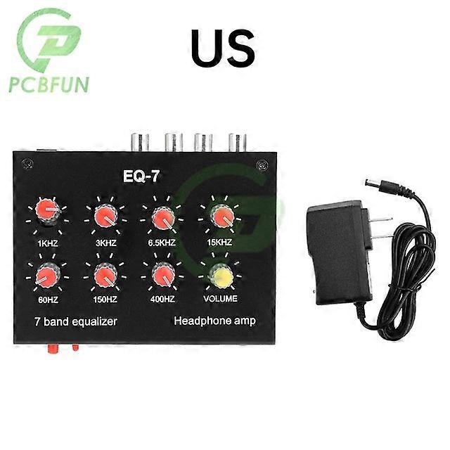 Dc5-12v Eq-7 Seven Stage Balanced Amplifier High Medium Low Frequency Adjustable Preamplifier Audio For Phones Computers