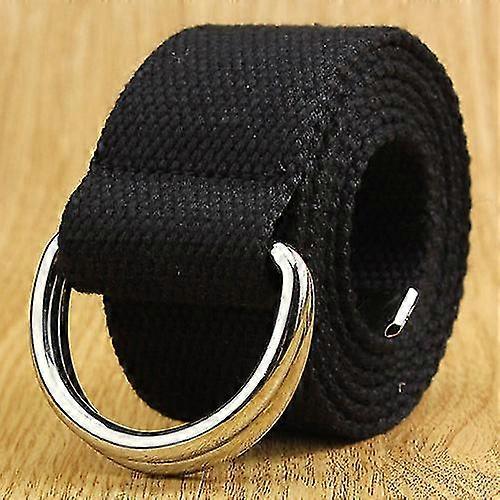 Double D Ring Canvas   Belt Men   Cotton Webbing Strap 160cm    150 Cm  Canvas Belts
