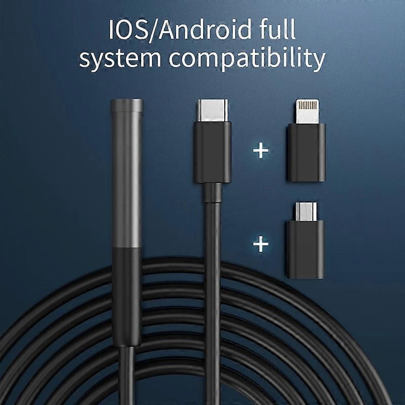 720P Single/Dual Lens Industrial Endoscopic Camera Tools for IOS Iphone Mini Inspection Camera USB OTG Video Borescope