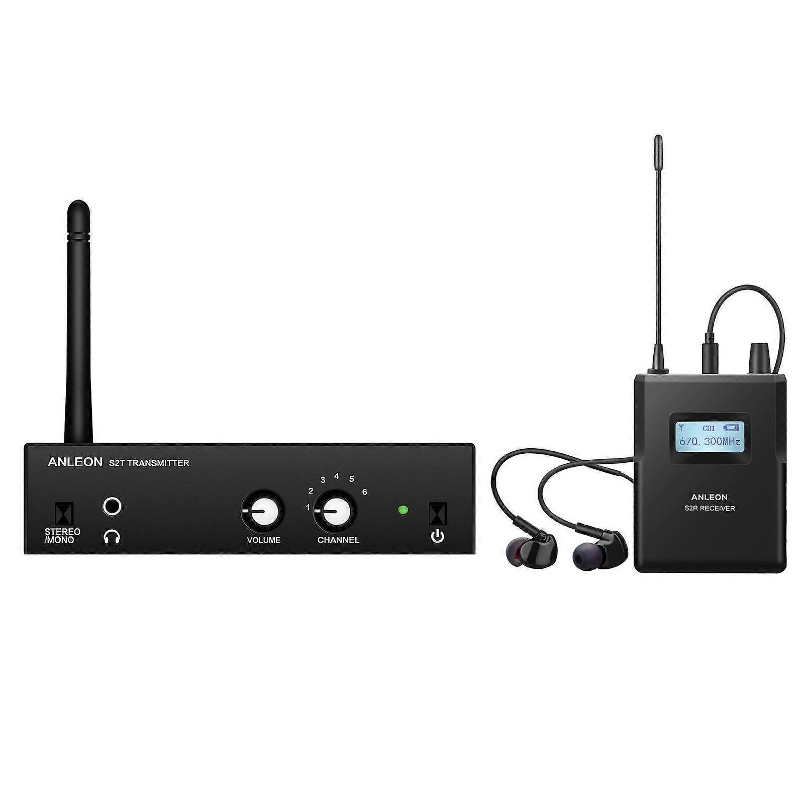 Original For ANLEON S2 UHF Stereo Wireless In-Ear Monitor System 670-680MHZ ear monitoring Professional Digital Sound Stage