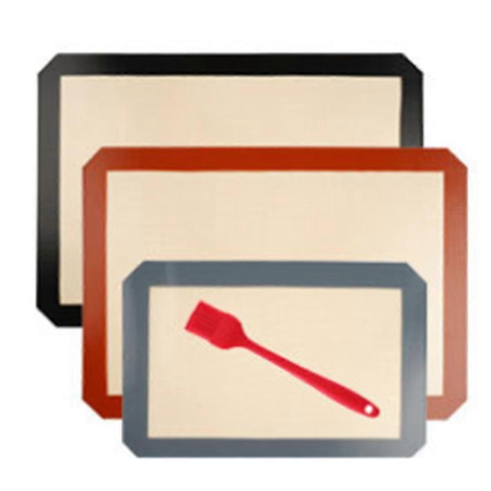 1Set Macaron Non-Stick Silicone Baking Mat Cookie Pad Rolling Dough Mat Baking Gadget Cake Bakeware