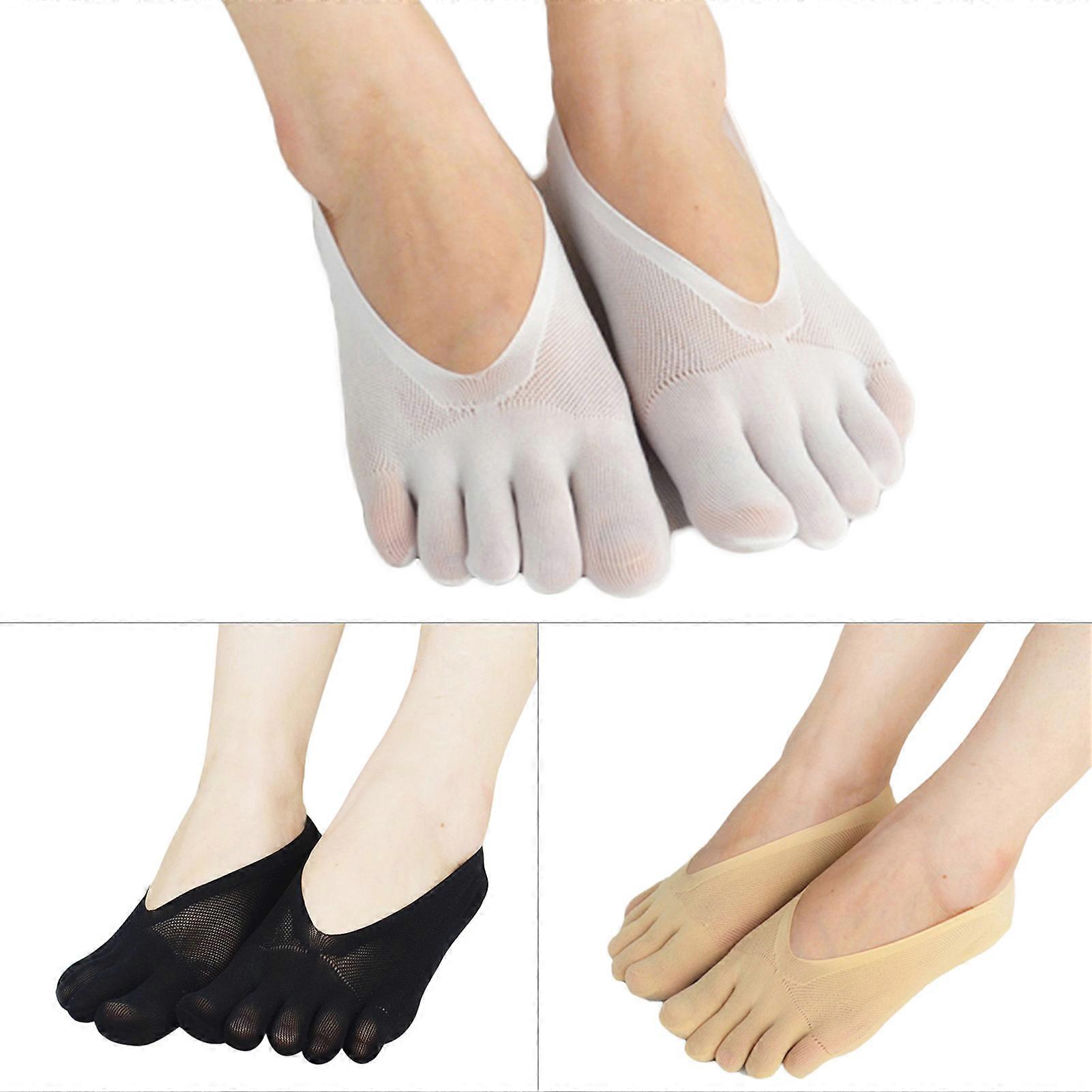 Orthopedic Compression Socks Women's Toe Socks Ultra Low Cut Liner with Gel Tab Breathable