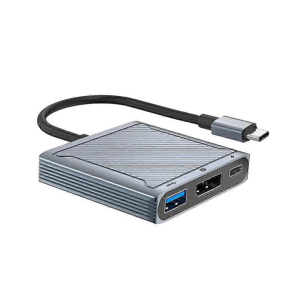 3 In 1 Usb Type C Docking Station Type C To Display Port Usb 3.0 With Pd 100w 8k@60hz 4k@144hz Converter For Mackbook Dp